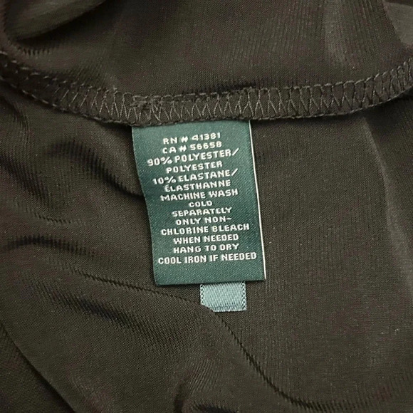 Lauren Ralph Lauren Faux Wrap V-Neck Cold Shoulder Cocktail Knee Length Dress - Picture 7 of 8